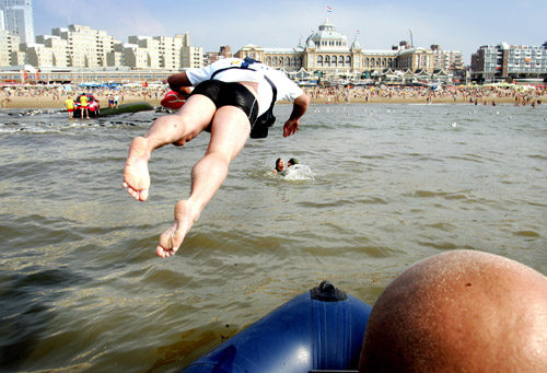 Redding drenkeling Scheveningen